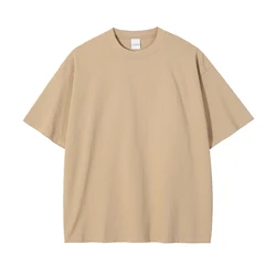 Wholesale Custom Graphic Printing  Acid Wash Men's Plain Loose Drop Shoulder Vintage T Shirt