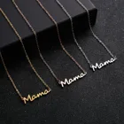 Gold Pendant Stainless Steel Gold Plated Mama Pendant Mothers Day Necklace For Gift