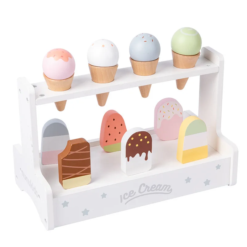 cream wooden play kitchen