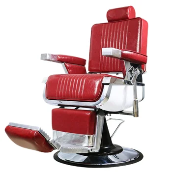 Classic Euro Style Reclining Metal Barber Chair for Barber Shop Affordable Price Fashionable Design