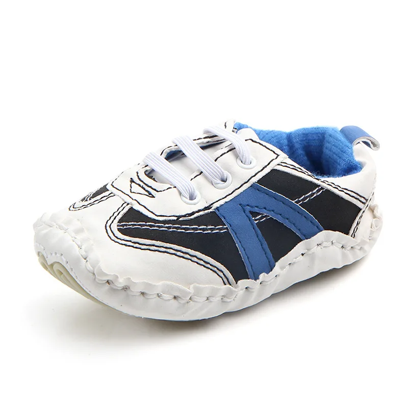 Mixed Color Maze Soles Baby Boys Elastic Hand-stitched Fashion Trend Toddler Shoes details