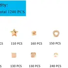 Jewelry 1240 PCS 8 Styles Jewelry Making Supplier Gold Spacer Beads For Jewelry Making