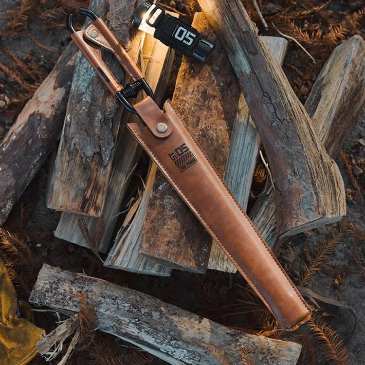 Carbon Steel Charcoal Tongs Outdoor Camping Bonfire BBQ Firewood Clip Tool Stoves Fire Charcoal Tongs