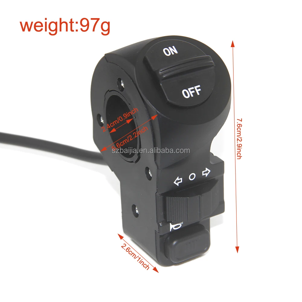 Accessories for Electric Scooters Turn Signals On/Off Horn Push Button Light Switch for Electric Bike Switch Handlebar Use