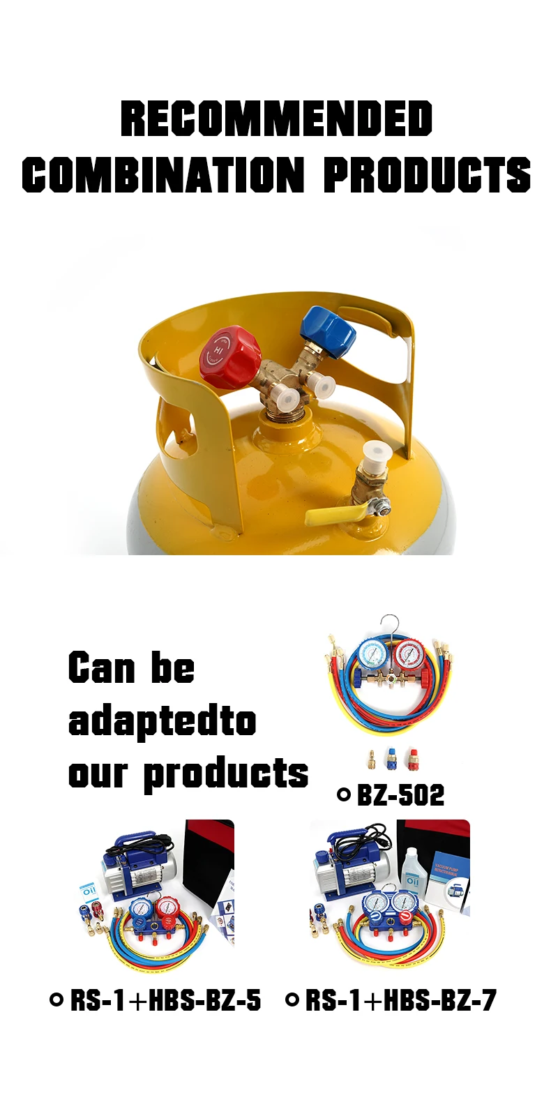 product high quality air conditioning refrigerant recovery tank with safety valve suitable for r134a r22 and r407c gas-4