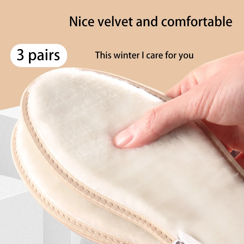 Winter Thermal Velvet Comfort Insoles, Sweat-Absorbing & Deodorizing Inserts Winter Thermal Velvet Comfort Insoles, Sweat-Absorbing & Deodorizing Inserts