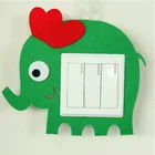 Cartoon Wall Factory Price Cartoon Fruit Plant Softs Decoration Wall Felt Switch Stickers