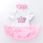 Set Girls Girl Summer Birthday 2 Piece Set Frocks Clothes Dress Toddler Girls Rompers For Baby Girl