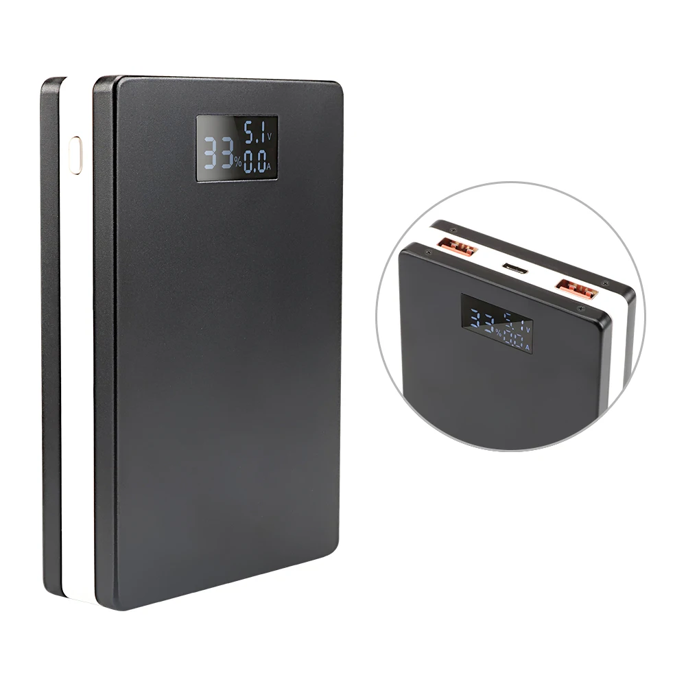 manufacturer OEM High capacity Mobile Power Bank 20000mah portable power banks USB Charger voltage display input output 5V 3A