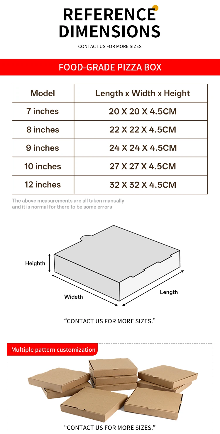 product factory price high quality custom biodegradable pizza box wholesale bulk carton pizza box high quality custom printed food grade-6