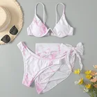 Bikini 2021 Split Printed Three-piece Swimsuit One-piece Bikini