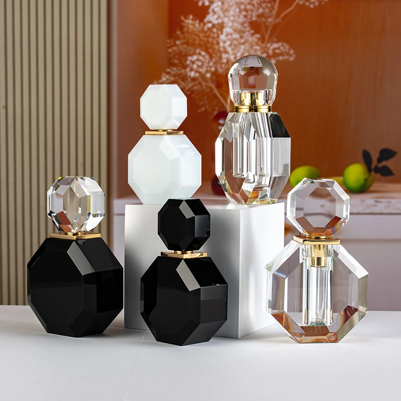 product hot sale replaceable 12ml glass empty bottle customizable fashion elegant crystal perfume bottle-12