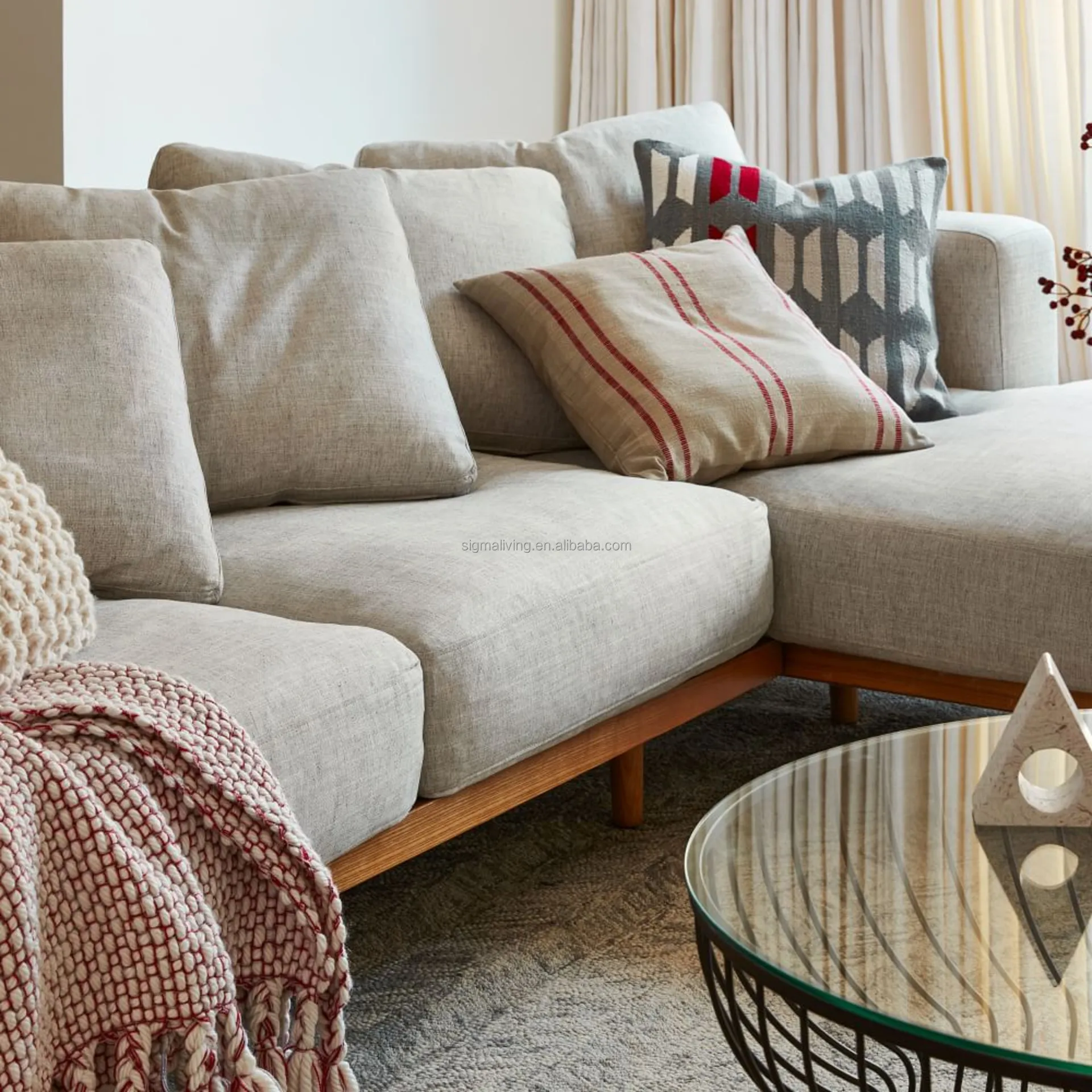 sofa sets living room indoor furniture 2-Piece corner chaise sofa