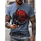 Summer T-shirts 2021 Summer Fashionable Newest Commodity Short Sleeve Print Plus Size Crew Neck Men's T-shirts