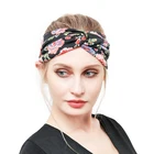 Hair Women Stretch Headband Boho Floral Style Criss Cross Head Wrap Hair Band
