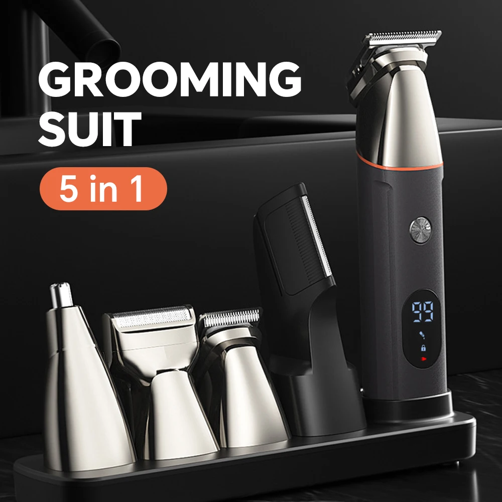 Hot Selling Rechargeable Electric Hair for Clipper Set Multi-Functional Stainless Steel for Home Use Hotel Push Shear Oil manufacture