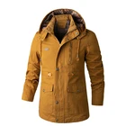 Coat 100% Cotton Favourable Price Men Coat With Stand Hood And Front Pocket