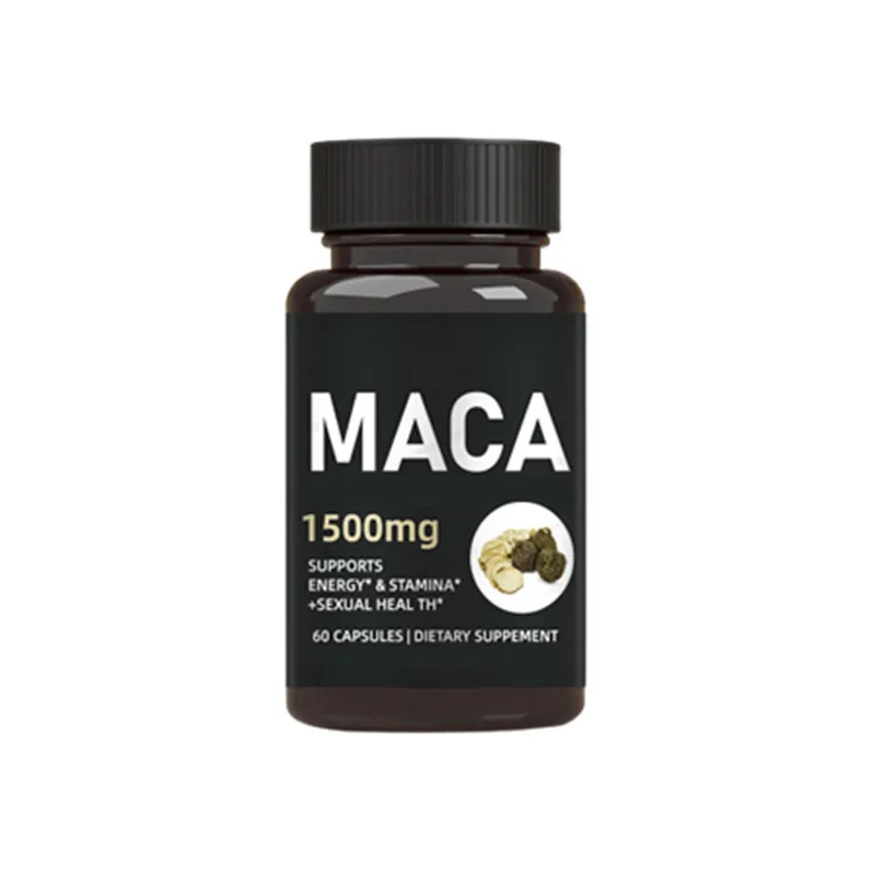 Oem Wholesale Premium Maca Root Capsules With Black Pepper Ashwagandha