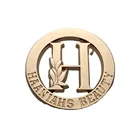 Metal High Quality Handbag Hardware Accessories Gold Name Engraved Custom Metal Logo Plate Label Tag For Bags