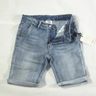 Jeans Girls Oem Customer Design Premium Cotton Spandex Kids Hot Pant Short Jeans Denim Girls Shorts