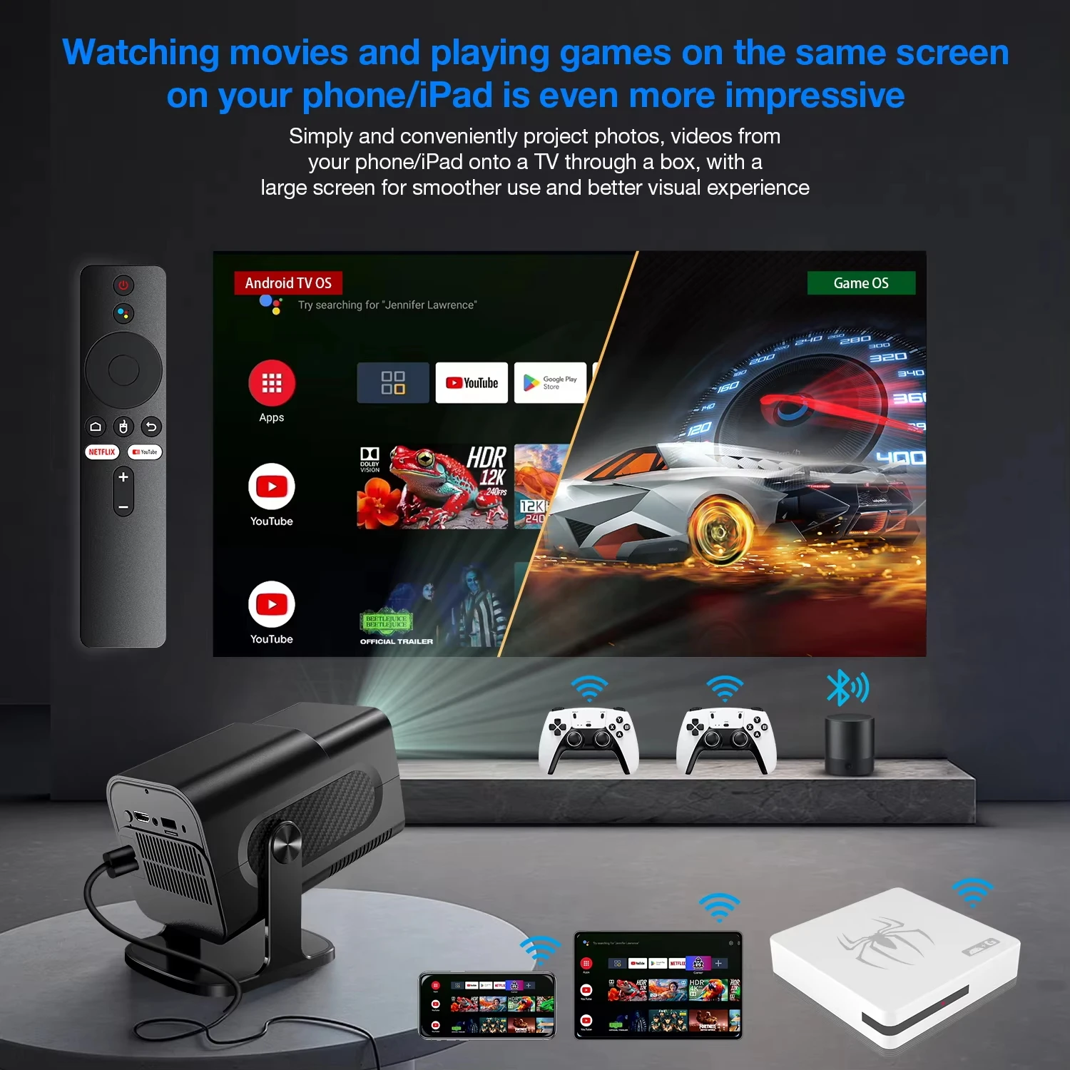 Latest G7 game box Allwinner H618 Android 12 HD 4k video game console 2.4G dual wifi Wireless PS 5 Gamepad video game consoles