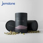 Round Packaging Luxury Recycled Round Packaging Box Custom Size Food Grade Black Cardboard Paper Tube Packaging For Tea