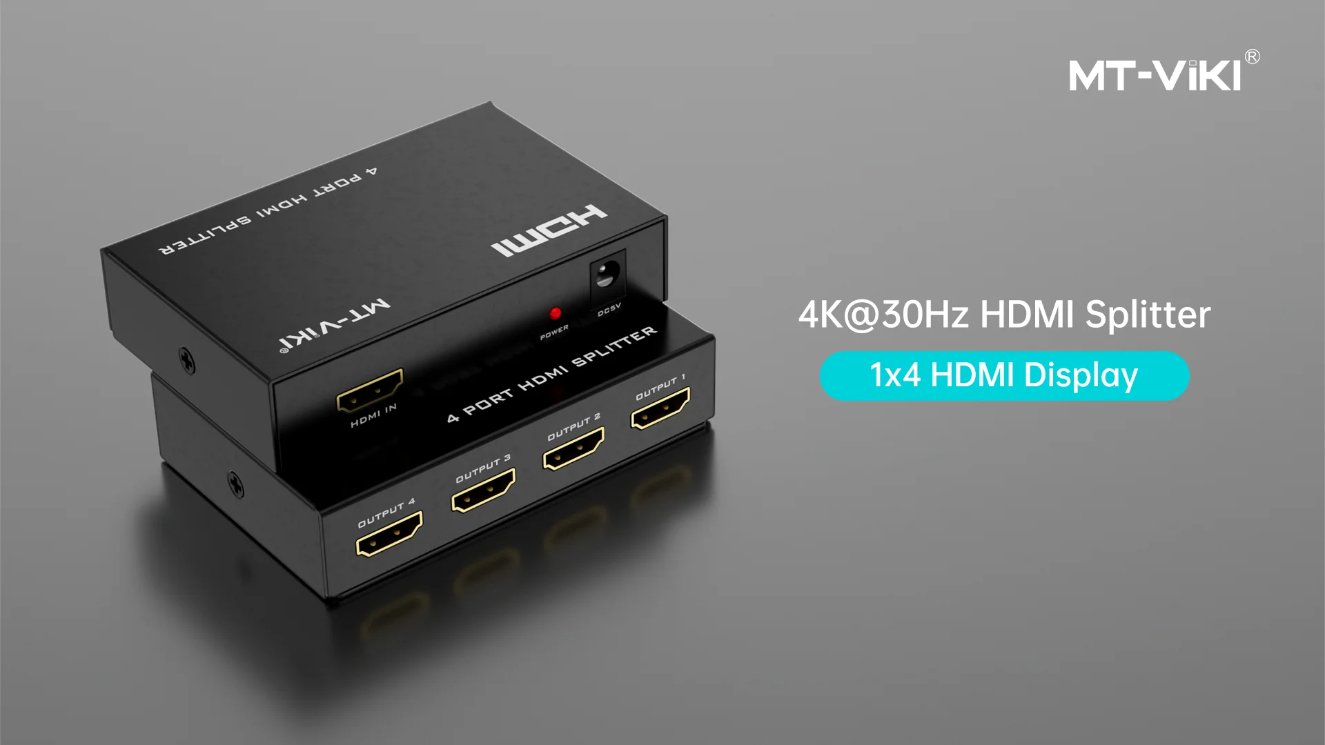 Hot Sale 4k 30hz Hdmi Splitter 1 In 4 Out Mt Viki 1x4 1 Computer 4