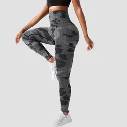 Vendors Comfortable Fit High Waist Seamless Camouflage Fitness Printed Yoga Gym Leggings For Women