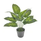 Plant Indoor Decoration Artificial Tree Plastic Plant Natural Touch Leaf Custom Bonsai Design Wholesale