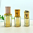 Attar Factory Direct SaleLuxury 3ml 6ml 12ml Arabian Oud Perfume Bottle Arabian Attar Perfume Oil Glass Bottle