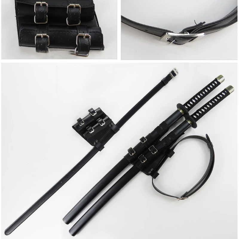 Ceinture Porte-épée En Cuir PU Pour Katana - Cosplay Samouraï Pirate Halloween - 2