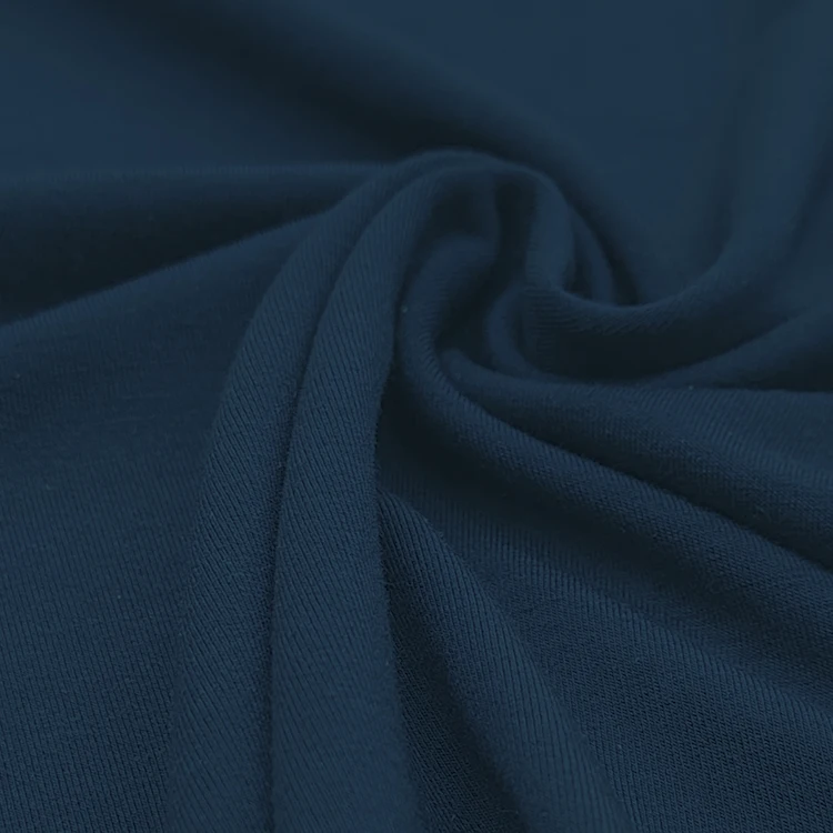 Breathable Solid Knitted Fabric 95 Bamboo and 5 Spandex Material Single Jersey Fabric Foe Cloth details