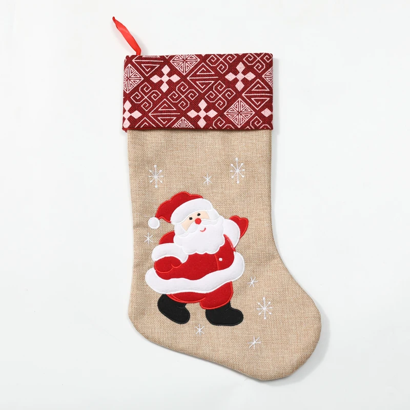new christmas stockings, santa claus design, wholesale gift bag