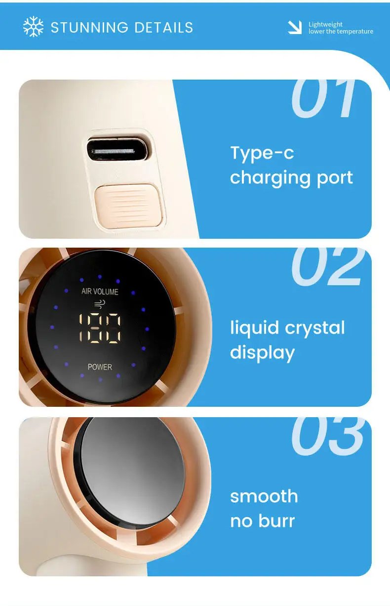 Mini Handheld Fan, IMYCOO, Portable - detail 22