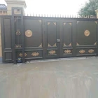 Motorized Sliding Gate Metal Courtyard Motorized Sliding Front Gate Factory Price