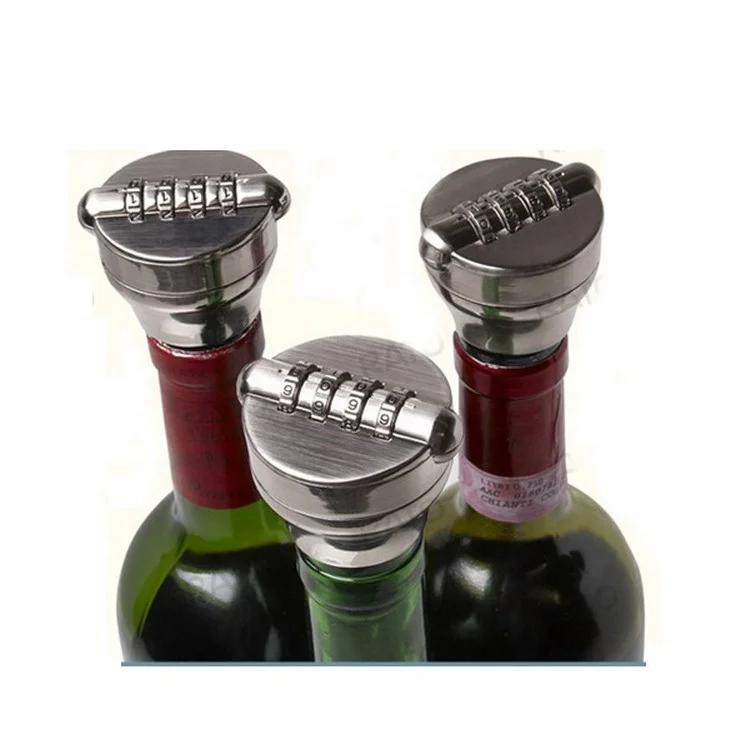 Bottle Password Code Lock Wine Digital Lock Combination Lock for Wine & Liquor Bottle-Wine Whiskey Bottle Top Stopper 