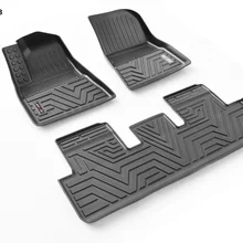 Anti slip waterproof TPE carpet 3D luxury Tesla Model 3 car floor mats