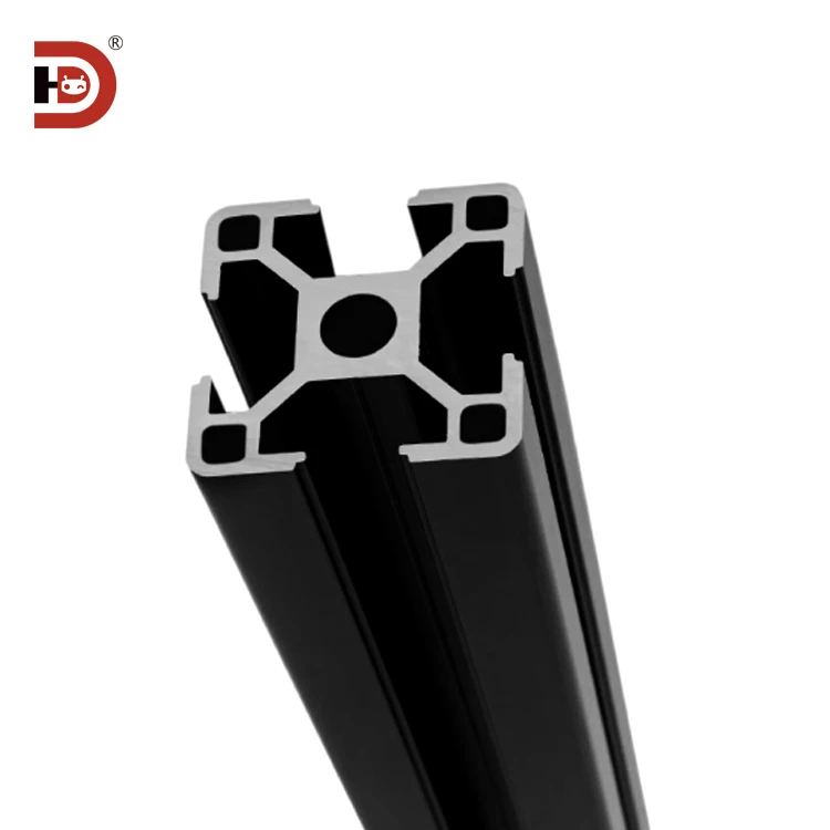 Industrial Extruded Aluminum Profile 3030C Oxidized Black Aluminum Profile 3030 Fish tank Aluminum Alloy Profile manufacture