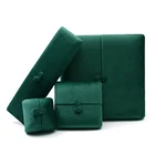 Jewelry Case Recycle Jewelry Case Emerald Double Door Jewelry Box Ring Necklace Handmade Packaging