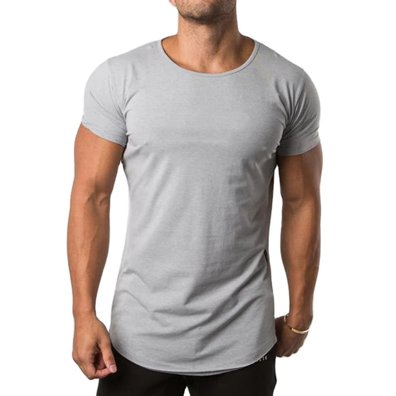 Wholesale Mens Gym Fitted Scoop Neck T Shirt For Men Custom Scoop Neck T-shirt 95% Cotton 5% Spandex Scoop Neck T Shirts - Buy 95% Cotton 5% Spandex Tshirts,Gym Tshirts 95%