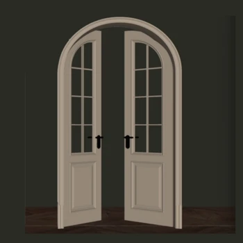 ALUFRONT NFRC AS2047 Energy Saving Aluminum French Door with Elegant Design and Durable Structure