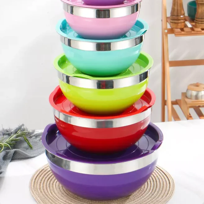 non skid mixing bowls with lids