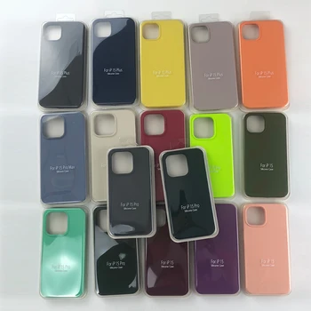 Luxury Liquid Silicone Fingerprint Resistant Phone Case For Iphone