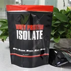 Custom Wholesale 100% Gold Standard Whey Protein Powder Packaging Isolate Plastic Stand Up Resealable Zip Lock Pouch