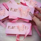 Eyelashes Vendors Mink Eyelashes Lash Beauty Eyelashes Packaging Pink Box 3D Mink False Lashwholesale Vendor