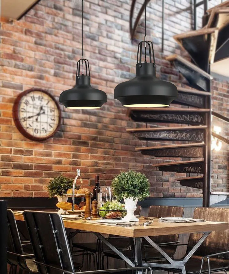 Restaurant bar lights design antique industrial Iron modern vintage pendant lamp