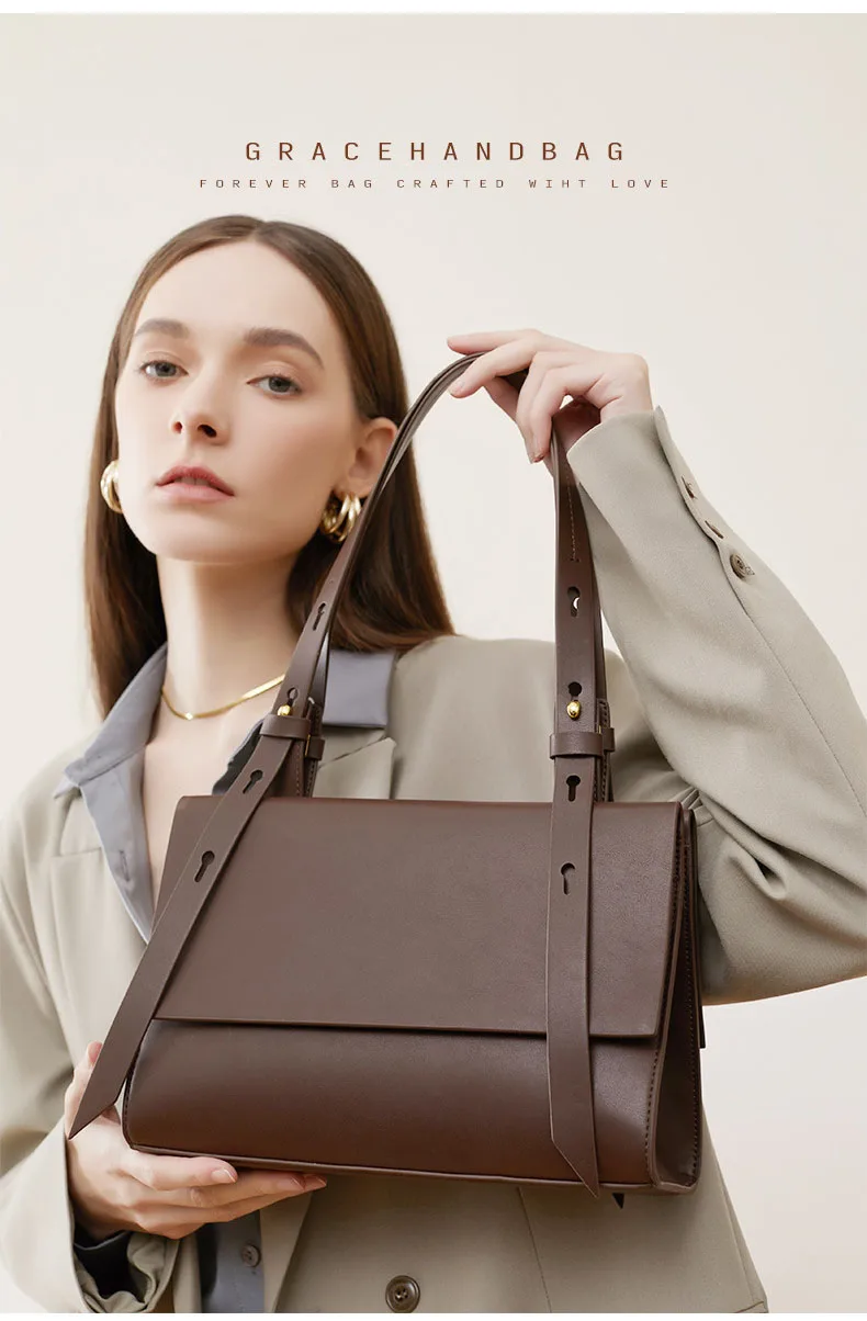 2023 Custom Logo Fashion Latest Style Women Ladies Large Real Cowhide