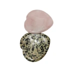 Shape Quartz Wholesale High Quality Natural Crystal Hearts Shape Chips Tiger Eye Rose Quartz Green Aventurine On Sale