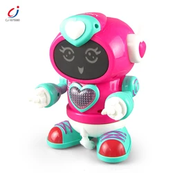 Chengji kids intelligent trending toy battery operated automatic walking dancing interactive rock robot with light and music