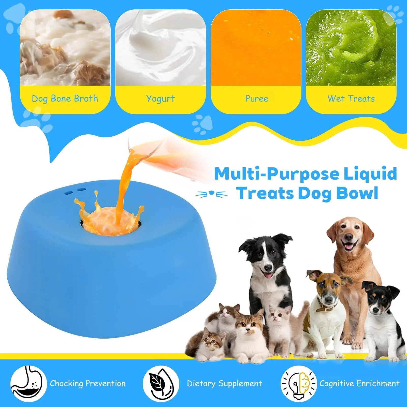 Hot Sale Anti Tip Pet Licking Toy Interactive Slow Food Toy Relieve Boredom Anxiety Chew Toy for Dogs Pet Products supplier